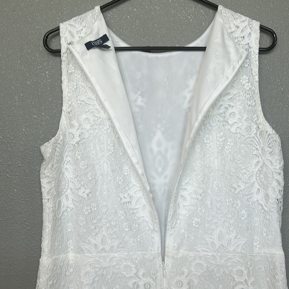 NWT Chaps White Lace Short Sleeve Dress Size 12 - Picture 10 of 10